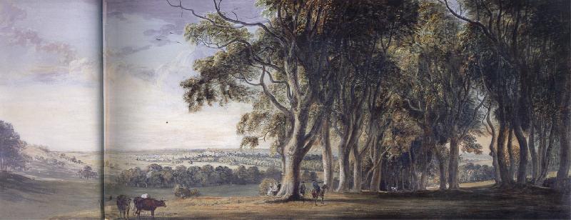 SANDBY, Paul View of WIndsor from Snow Hill oil painting image